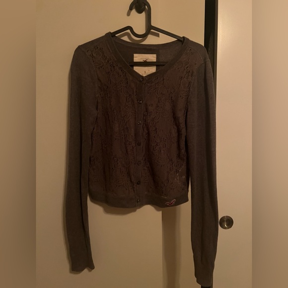 Grey lace cardigan - Picture 6 of 8